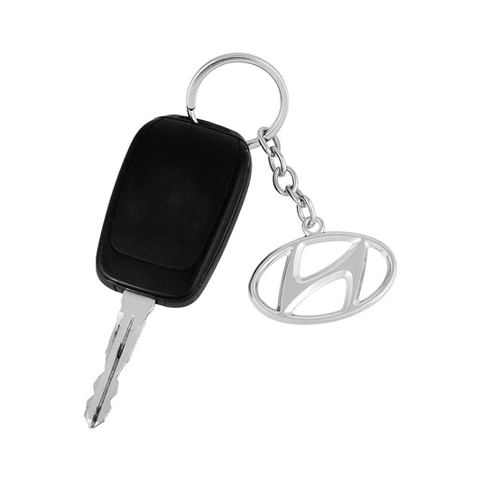 Stainless steel Car keychain Accessory KeyringHyundai