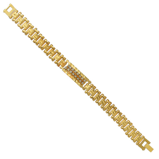 Goldplated Imitation Diamond Bracelet