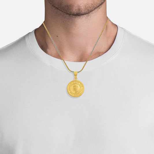 Goldplated Jesus Christ Redemption Pendant