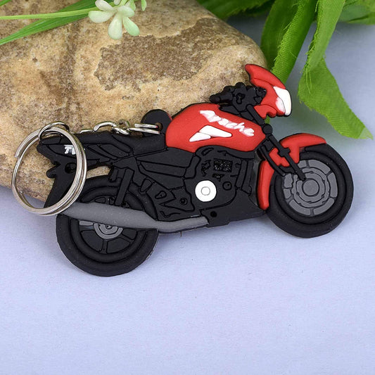 PVC Red Apache Keychain Bike