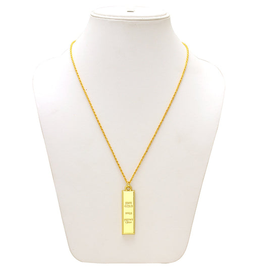 Goldplated Gold Bar design Pendant