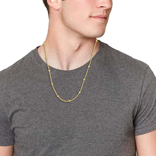 Micron Goldplated Ball & String Chain