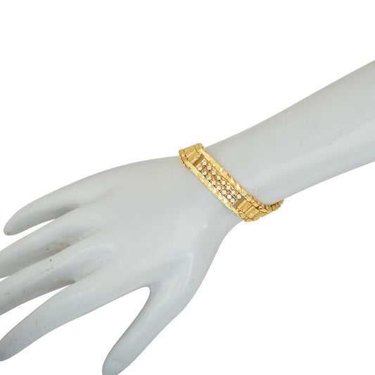 Goldplated Imitation Diamond Bracelet