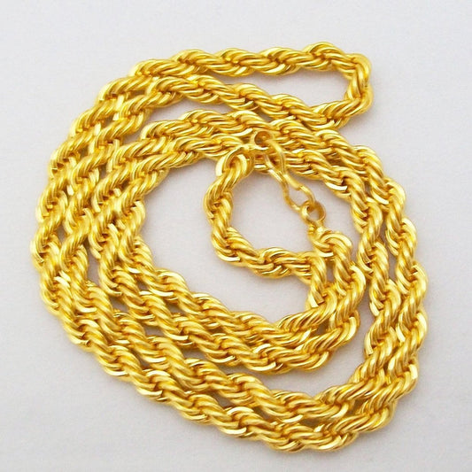 Micron Goldplated Rassa Rope Chain