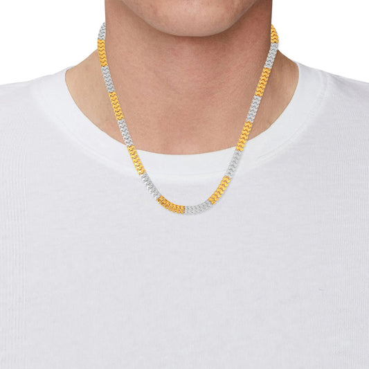 Micron Goldpated Dual tone Chain