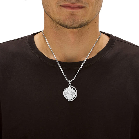 Silverplated Coin Pendant