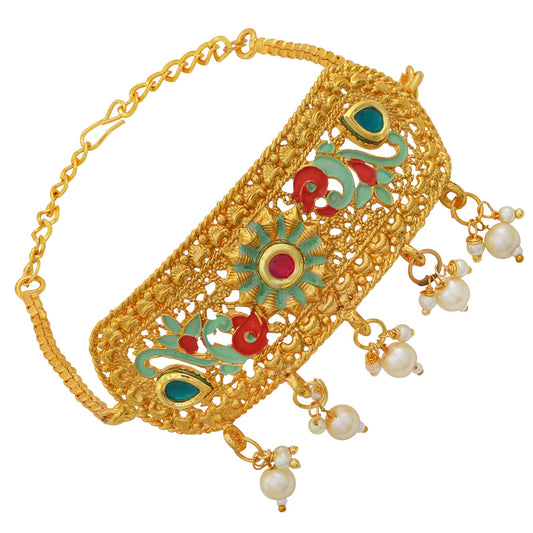 Gold plated Ethnic Armlet Bajubandh