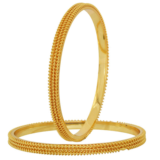 Gold plated thick Bangles Women