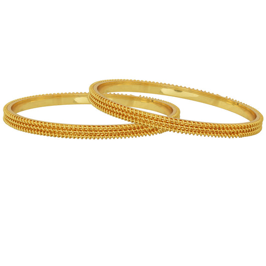 Gold plated thick Bangles Women