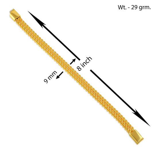 Brass Micron Gold thick heavy Bracelet for Men (BLDM3873)