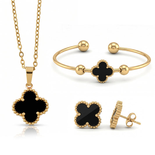 Clover Van cleef Aparels Pendant Necklace set for Women girls (CMDM3896)