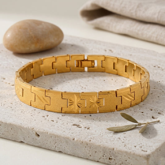 Premium Brass Gold Plated Designer Bracelet for Men & Women (BLDM3901)