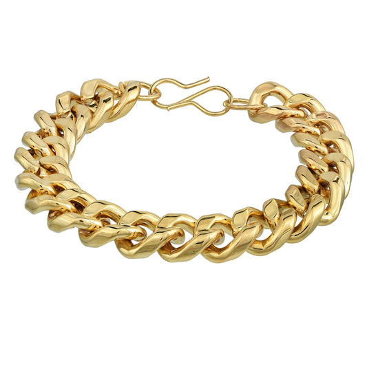 Real Goldplated thick & Heavy Men Wedding partywear Bracelet (BLKL1095)