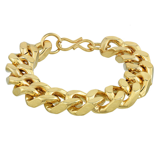 Premium Brass Super thick heavy Men Bracelet (100 Grams)- 10 Tola (BLKL1098)