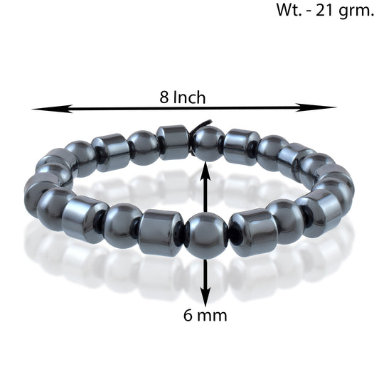 Gun metal stretch Bracelet (BLLN4654)