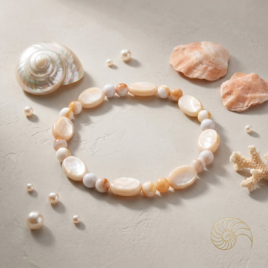 Imitation Sea Shell Stretch Bracelet – Unisex Designer Beach (BLRM6724)