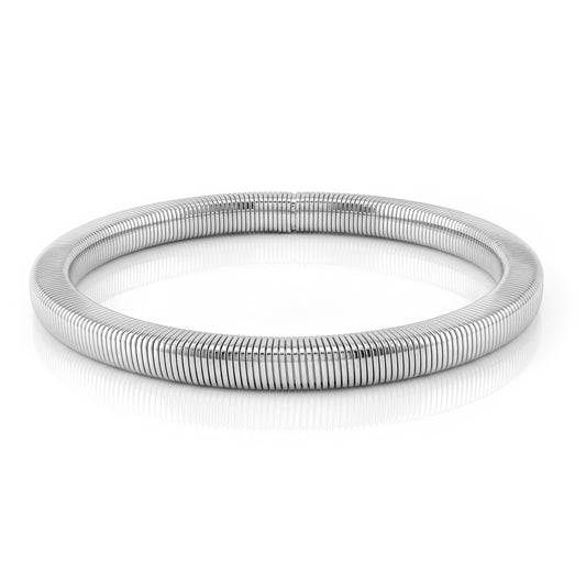 Skin Safe Stainless Steel Coiled Ring Bracelet (BLRM6725)