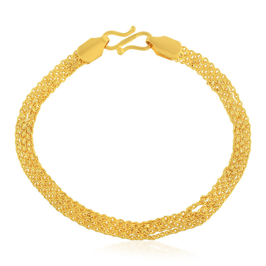 Brass Goldplated Unisex Bracelet for Men Women