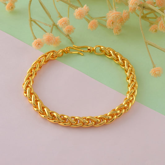 Brass Micron Gold 1 Gram jewellery designer Bracelet Unisex (BLSV1386)