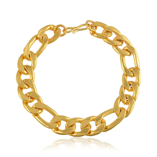 Brass Micron 1 Gram Gold Bracelet (BLKL7578)