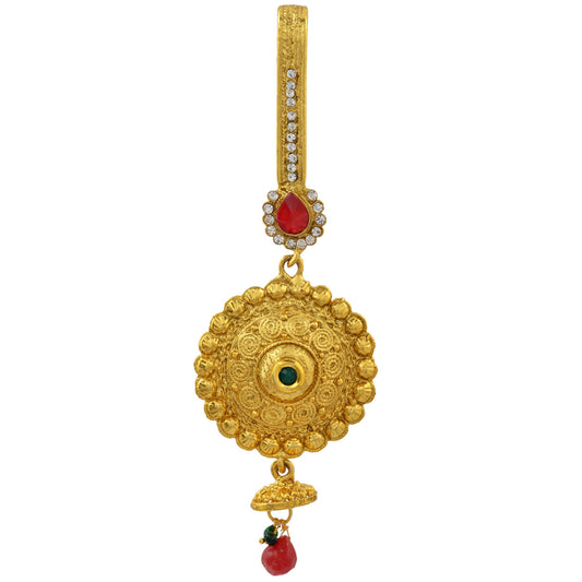 Gold Plated Handmade Rasrawa Round shape Traditional Chabi Challa