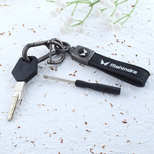 Leather Mahindra Keychain (CLMC8535)