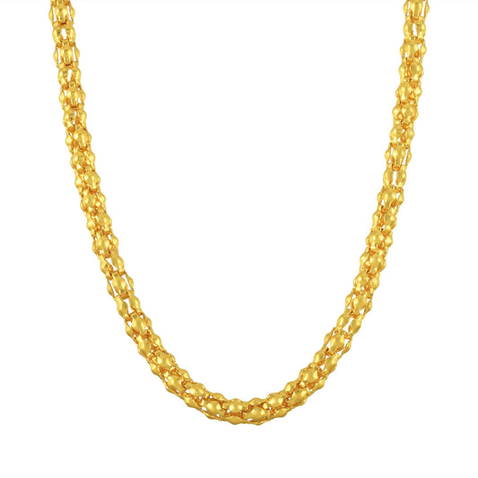 Goldplated 1 gram Micron chain for Men Women (CNGS5935)