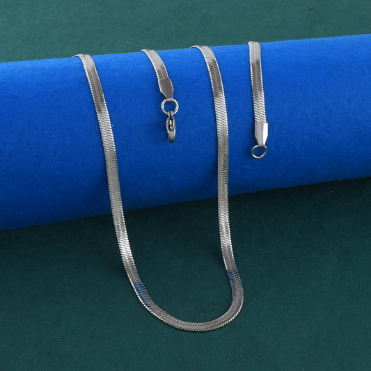 Stainless Steel Snake Chain Necklace (CNNI8312)