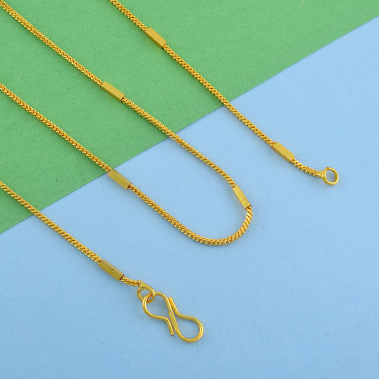Brass 24KT Micron Gold Chain necklace (CNRM6349)