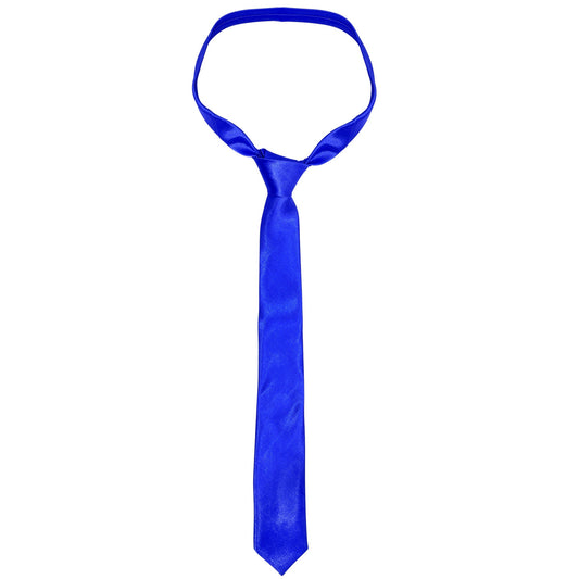 Satin Silk Royal Blue Necktie Men Clothing accessory