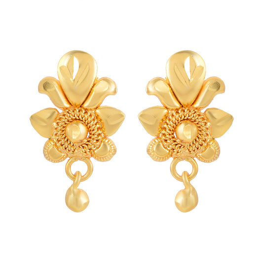 Brass Goldplated Stud Earring Women