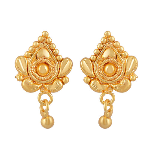 Brass Goldplated Fashion Stud Earring