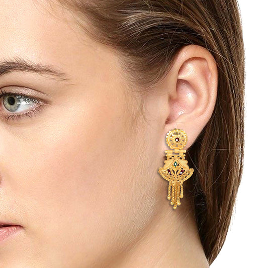 Brass Goldplated Fashion Earring