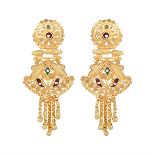 Brass Goldplated Fashion Earring