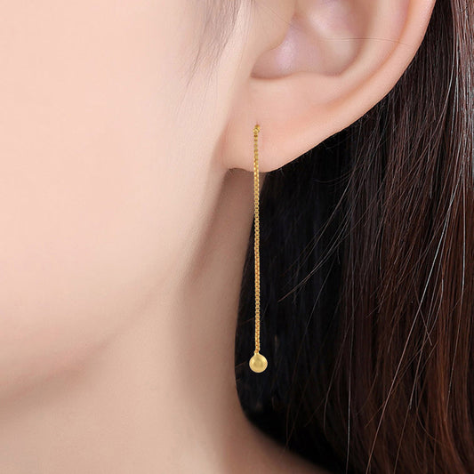 Brass Goldplated Sui Dhaga Special Design Dangler Stud Fashion Earrings