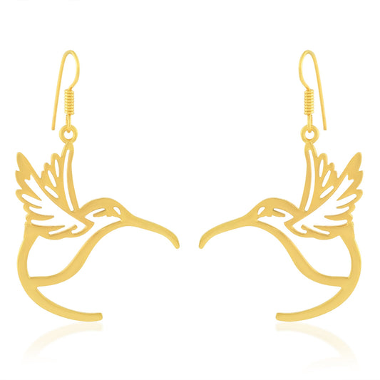 Brass Micron Goldplated Hawk Baaz Fashion Earrings