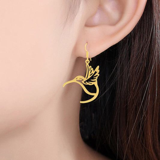 Brass Micron Goldplated Hawk Baaz Fashion Earrings