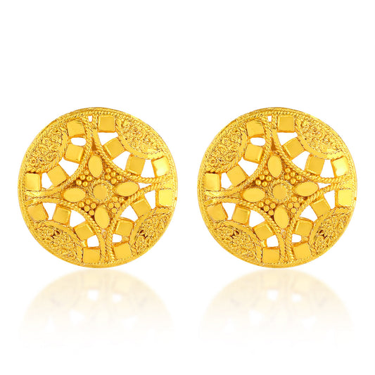 Brass Micron Goldplated Handmade Rasrawa work Star Floral design Fashion earring