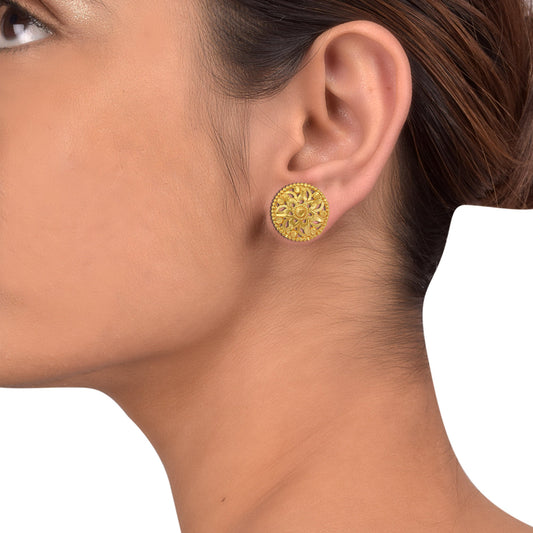 Brass Goldplated Stylish Handmade Earrings Women