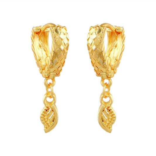 Brass Micron Goldplating Heartshape Fashion Earrings