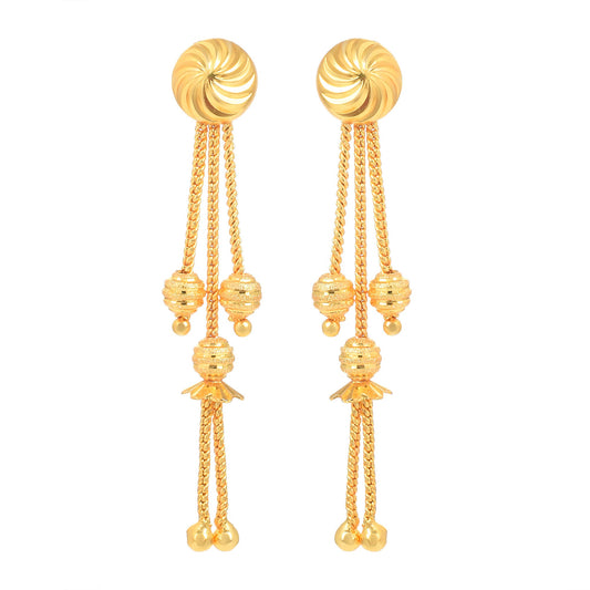 Brass Micron Goldplated Multi purpose Dangler or Stud Fashion Earrings