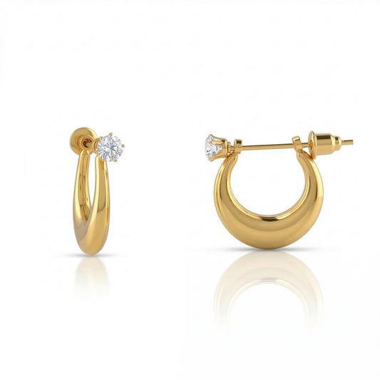 Brass Gold Women earrings (ERRX2883)