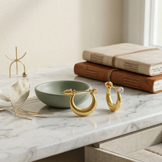 Brass Gold Women earrings (ERRX2883)