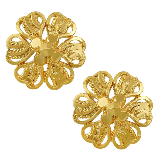 Brass Micron Goldplated Stud earrings Women