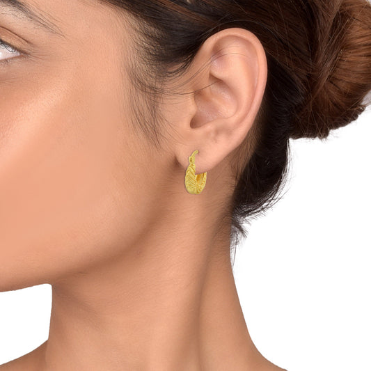 Gold plated Bali Hoop Fashion earring