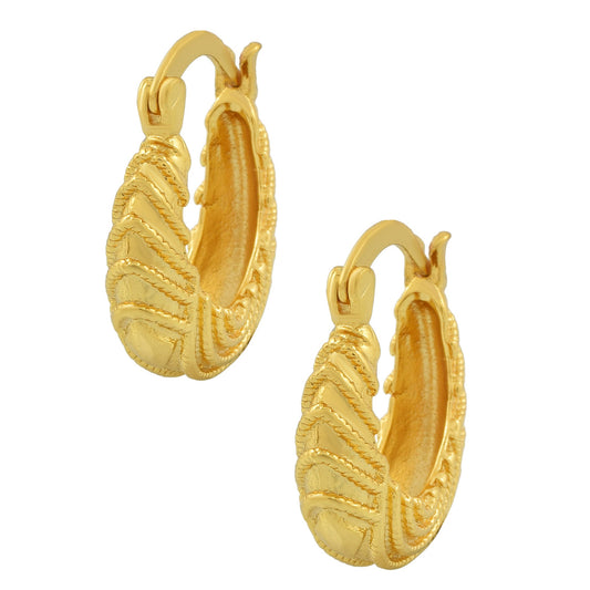 Gold plated Bali Hoop Fashion earring