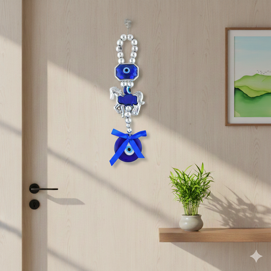 Evil Eye Turkish Wall Hanging | Main Door Talisman & Car Charm (HDKL7803)