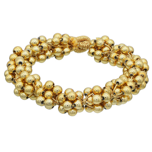 Brass Gold Plated Fresh Water Pearl Gajra