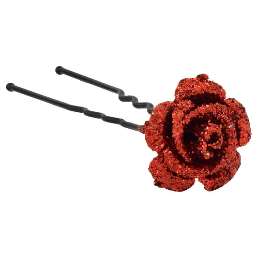 Rose Acrylic Glitter Women Hairpin (HASC5185)