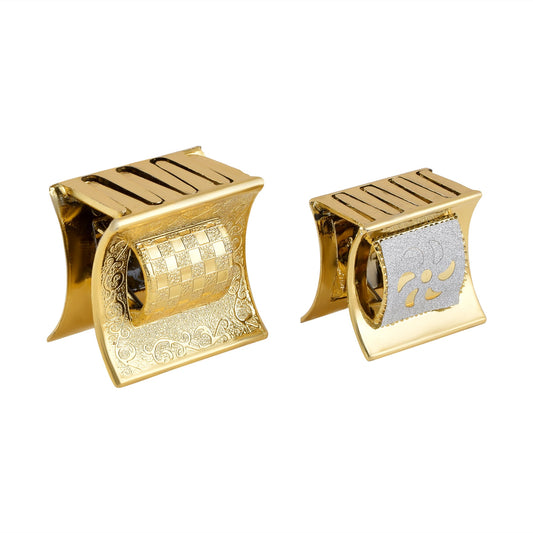 Yellow plated Combo of 2 hair clutch hair pin Women